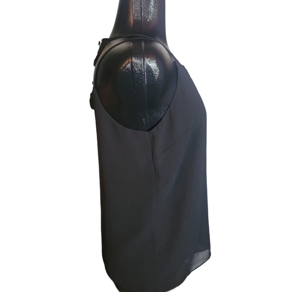 Suzy Shier Black Double Layer Racerback Tank Top M - Picture 4 of 8